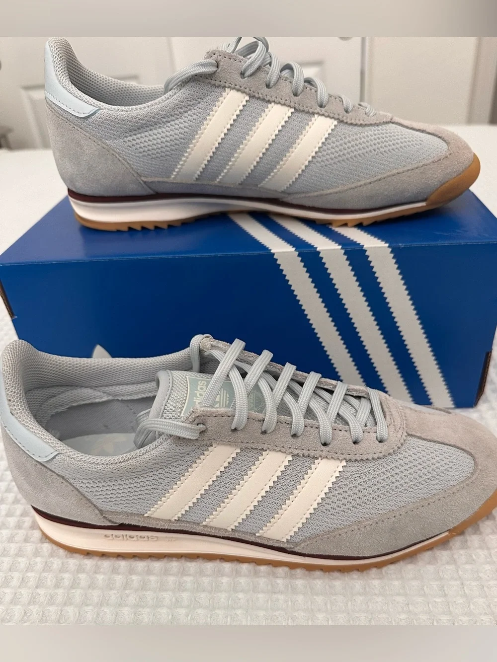 adidas SL 72 OG Women Sneakers Halo Blue & White size 8.5